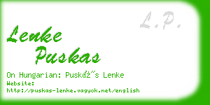 lenke puskas business card